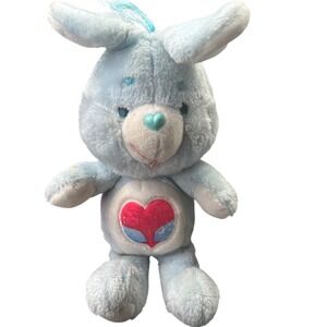 Vintage 1984 Kenner Care Bear Cousins Swift Heart Rabbit Plush Blue Bunny Toy